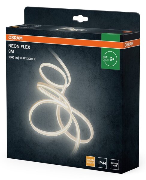 LED pásek Venkovní Neon Flex 3m IP44, Teplá Bílá