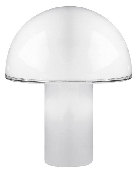 Stolní lampa Artemide, Onfale, Bílá, Obývací pokoj, Sklo, Design