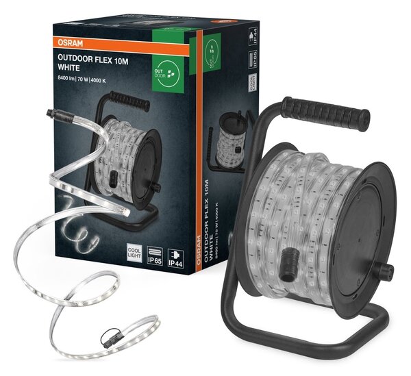 LED pásek Venkovní Flex 10m IP65, Studená Bílá Rozšiřitelný, Robustní