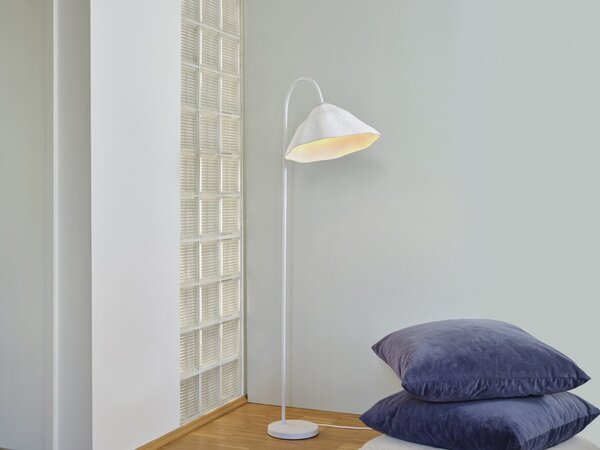 Stojací lampa Decor Lotus Leaf E27 stmívatelná, Bílá