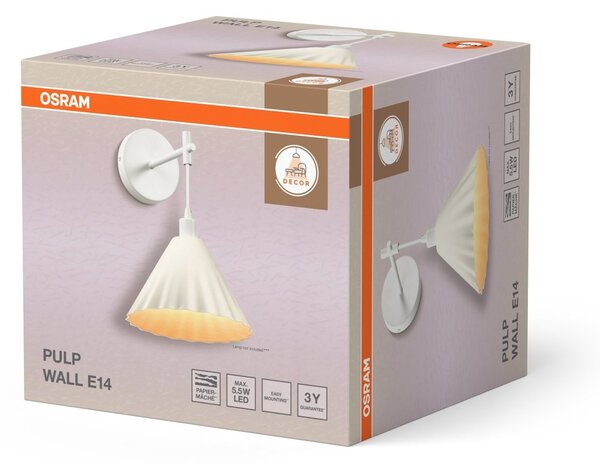 Nástěnné svítidlo Decor Pulp E14, Bílé