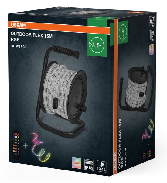 LED pásek Venkovní Flex 15m RGB IP65 s dálkovým ovládáním