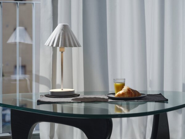 Stolní lampa Decor Pulp E14 stmívatelná, Bílá