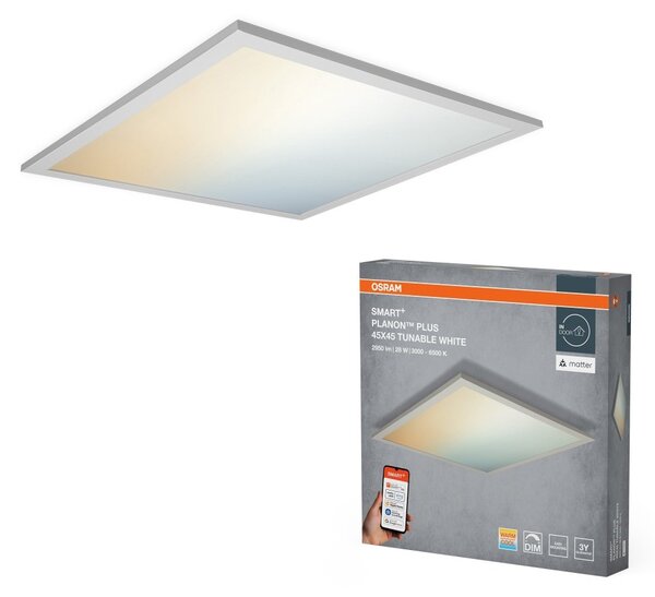 Chytrý LED panel MATTER Planon Plus 450x450mm Laditelná Bílá
