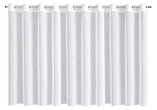 ZÁCLONA NA KROUŽCÍCH LANA 350X150 CM BÍLÁ