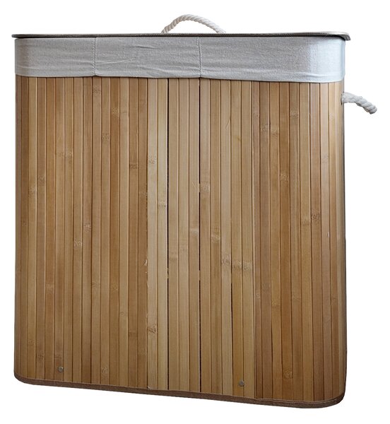 TRENDIE Bambusový koš na prádlo 150l světle hnědý + DÁREK
