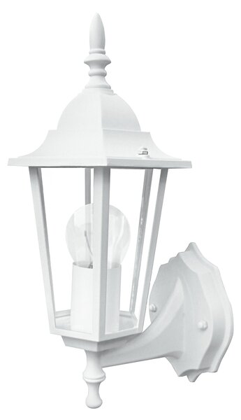 FAN LANT-MILANO/AP1A BCO Venkovní nástěnné svítidlo UP MILANO bílá, 1xE27, IP44, 20,8 x 36 x 17 cm - FANEUROPE