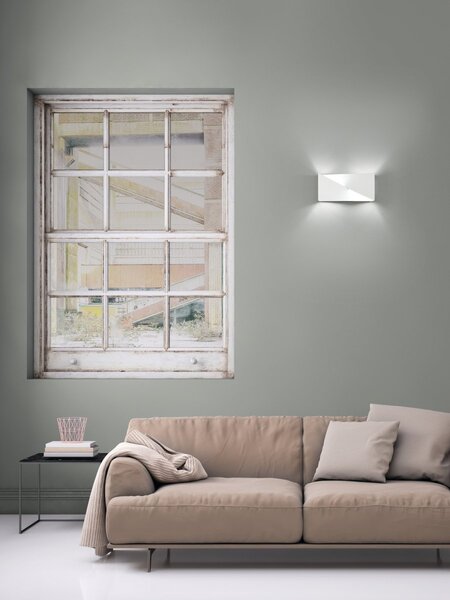 Chytré nástěnné svítidlo Matter Wall Swan 300x150mm Laditelná Bílá