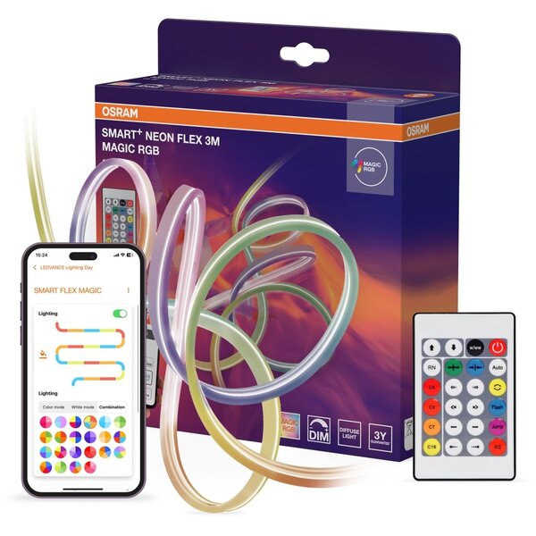 Chytrý LED pásek Wifi Neon Flex 3m Magic RGB