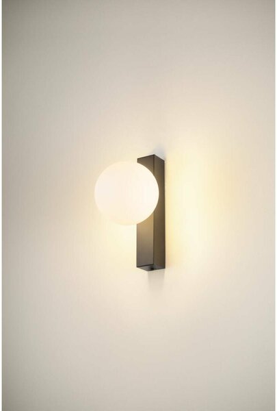 BIG WHITE SLV SUN nástěnné svítidlo, čtvercové, 1x max. 40W, LED žárovka, G9, PHASE, černé 1008123
