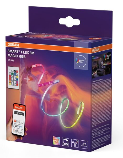 Chytrý Wifi flexibilní Magic RGB 3m na dálkové ovládání