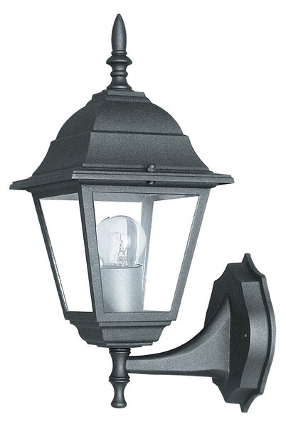 FAN LANT-ROMA/AP1A Venkovní nástěnné svítidlo UP ROMA černá, 1xE27, IP44, 19,5 x 35 x 14,6 cm - FANEUROPE