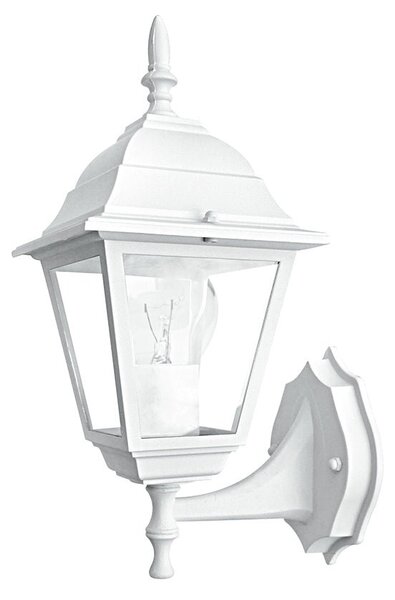 FAN LANT-ROMA/AP1A BCO Venkovní nástěnné svítidlo UP ROMA bílá, 1xE27, IP44, 19,5 x 35 x 14,6 cm - FANEUROPE