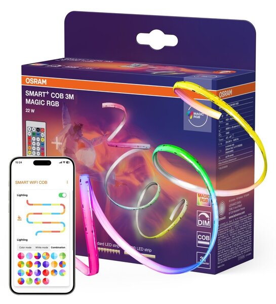 Chytrý LED pásek Wifi COB 3m Magic RGB