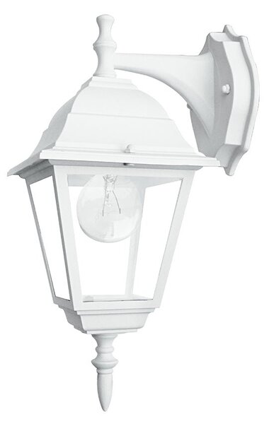 FAN LANT-ROMA/AP1B BCO Venkovní nástěnné svítidlo DOWN ROMA bílá, 1xE27, IP44, 19,5 x 35 x 14,6 cm - FANEUROPE