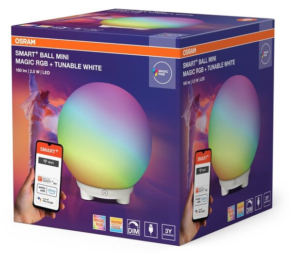 Chytrá stolní lampa Wifi Ball Magic Mini RGBW USB