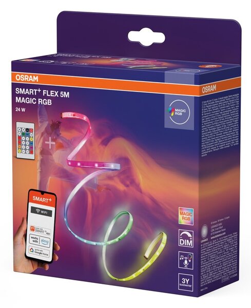 Chytrý Wifi flexibilní Magic RGB 5m na dálkové ovládání