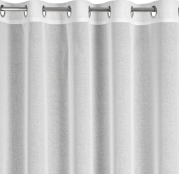 ZÁCLONA NA KROUŽCÍCH MARGO 300 CM X 250 CM CM BÍLÁ