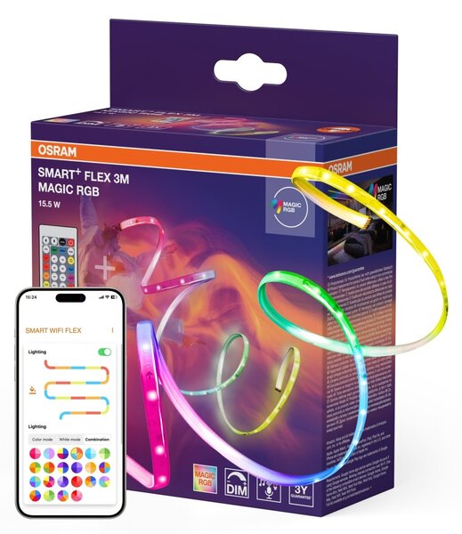 Chytrý Wifi flexibilní Magic RGB 5m na dálkové ovládání