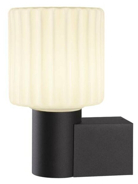 BIG WHITE SLV VARYT nástěnné světlo pro povrchovou montáž, kulaté, 1x max. 6W, E14, černé 1008104