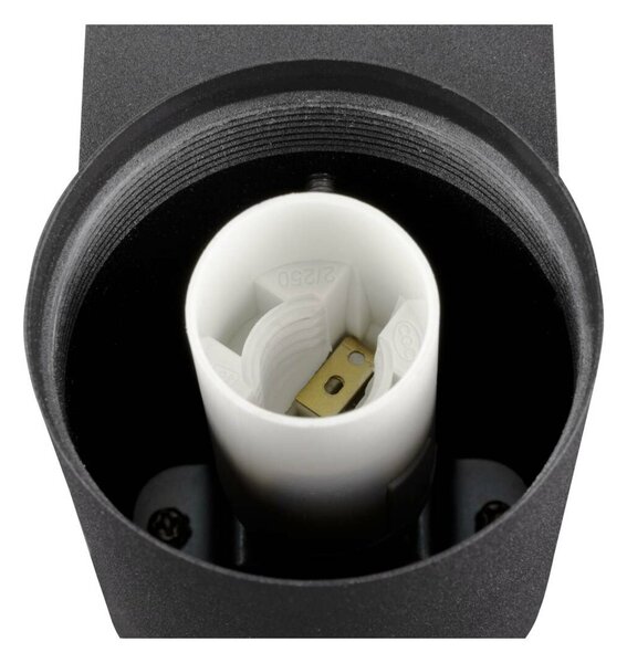 BIG WHITE SLV VARYT nástěnné světlo pro povrchovou montáž, kulaté, 1x max. 6W, E14, černé 1008104