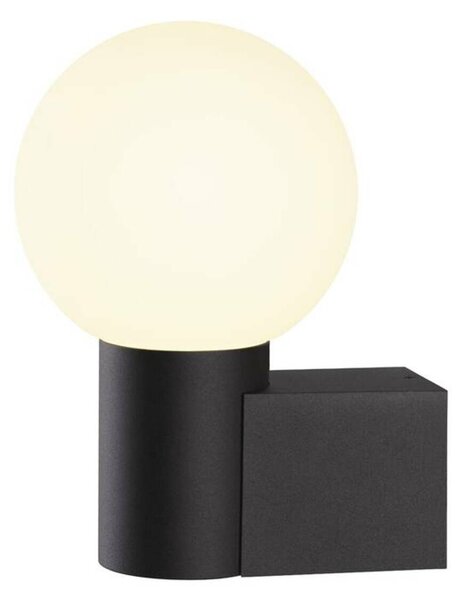 BIG WHITE SLV VARYT nástěnné světlo pro povrchovou montáž, kulaté, 1x max. 6W, E14, černé 1008104