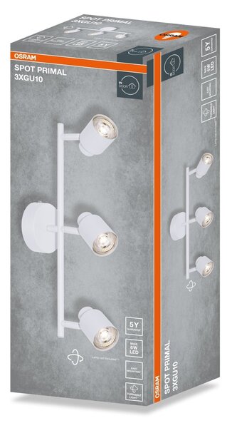 Bílá Bodovka LED SPOT PRIMAL 3xGU10 465 mm