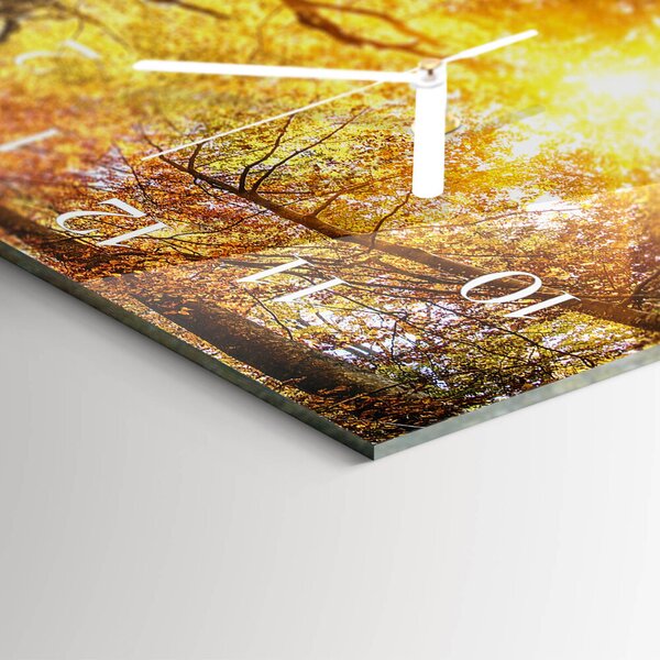 Skleněné hodiny horizontální Podzim zsppb-60x30-00295286