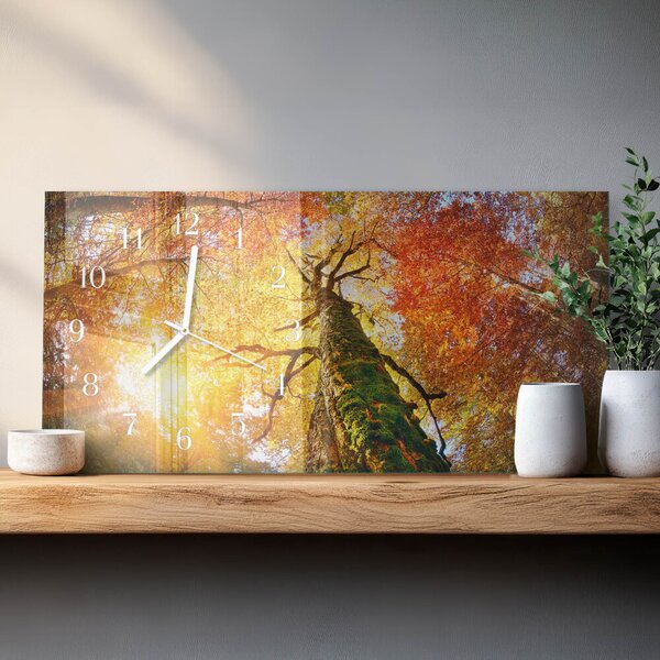 Skleněné hodiny horizontální Podzim zsppb-60x30-00295286