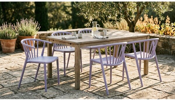 Plastová zahradní židle v levandulové barvě Capri – Bonami Essentials