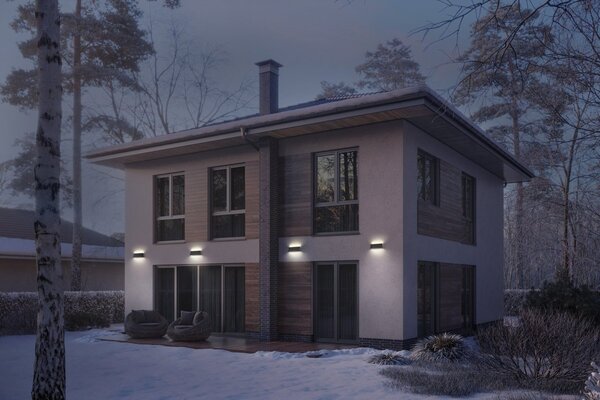 Solární nástěnné svítidlo ENDURA Style Solar Daylight Updown, IP54, Tmavě šedé