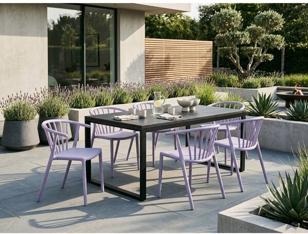 Plastová zahradní židle v levandulové barvě Capri – Bonami Essentials