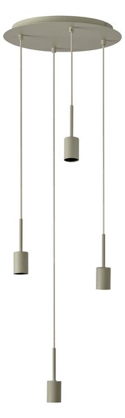 Závěsné svítidlo Needle Plate, 4x E27, Béžové