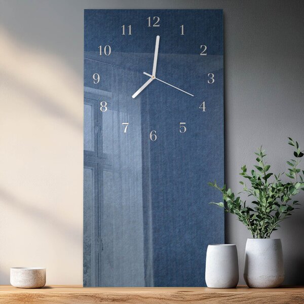 Skleněné hodiny vertikální Talíř zsppb-30x60-00083388