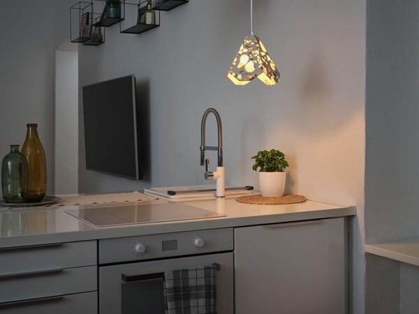 Závěsné svítidlo Gleam Flower, 1x E27, Bílé