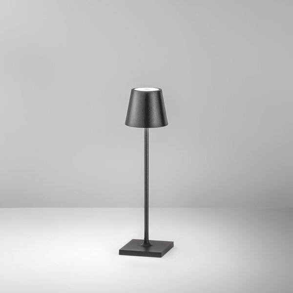 FAN LED-DRINK-S-NER Nabíjecí venkovní svítidlo DRINK‑S černá, LED 1,5 W, 165 lm, integrovaná baterie 1900 mAh - FANEUROPE