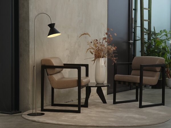 Stojací lampa Waist, 1x E27, Černá