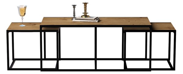 ASIR Konferenční stolek GIGANTE dub, černý - Doprodej