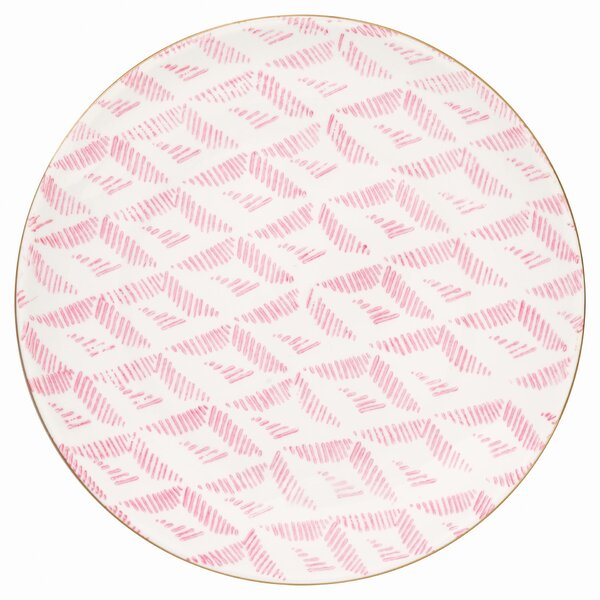 Porcelánový talíř Kassandra pale pink 20,5 cm