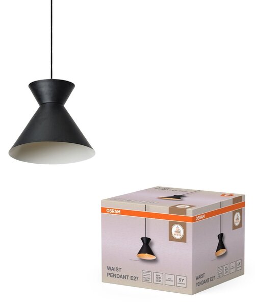 Závěsné svítidlo Waist, 1x E27, Černé
