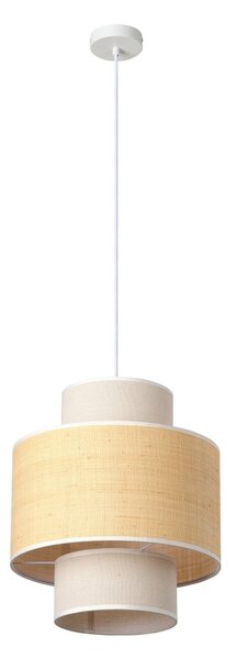 Závěsné svítidlo Wrap Cylinder, 1x E27, Béžové