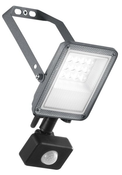 FAN LED-ESUS-S10 LED reflektor ESUS 10 W, CCT, stříbrný, IP54, s čidlem - FANEUROPE