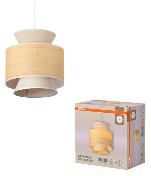 Závěsné svítidlo Wrap Cone, 1x E27, Béžové