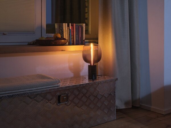 Stolní lampa Marble Base, Stmívatelná, 1x E27, Černá