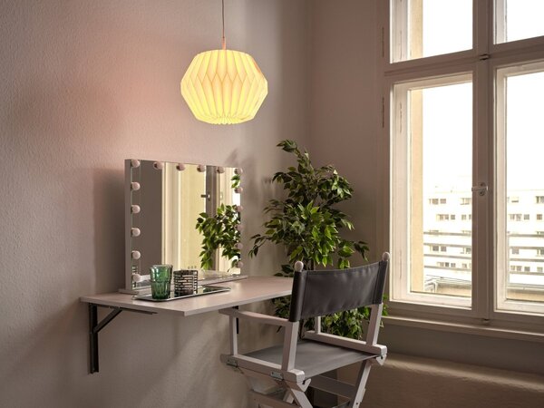 Papírové závěsné svítidlo Paper Lantern Gem, 1x E27, Bílé