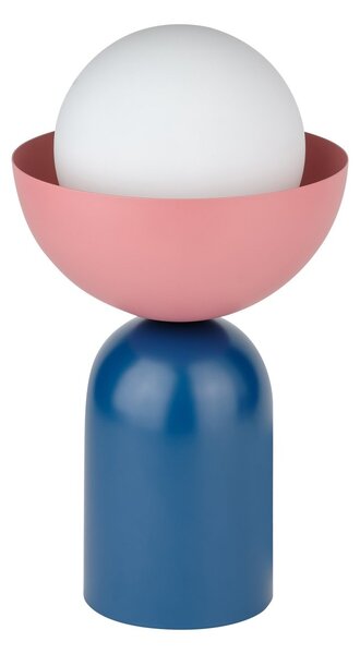 Stolní lampa Bowl, 1x E14, Modrá