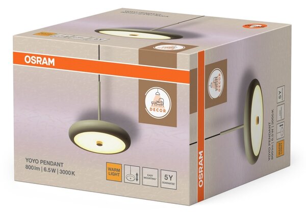 Závěsné svítidlo Yoyo, 6.5W, Teplá bílá, Béžové
