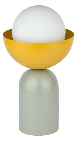 Stolní lampa Bowl, 1x E14, Zelená