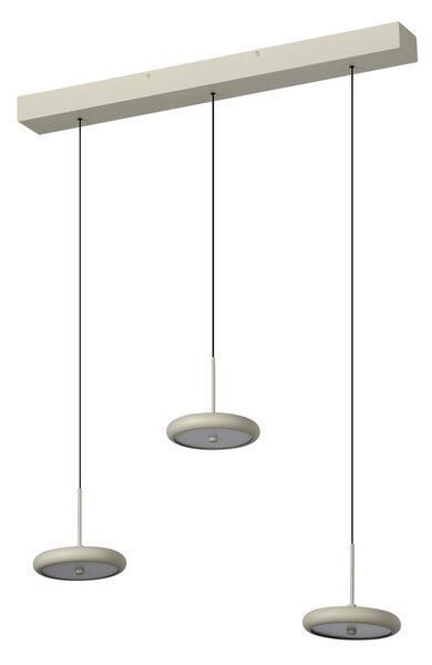 Lineární závěsné svítidlo Yoyo (3 svítidla), 18W, Teplá bílá, Béžové