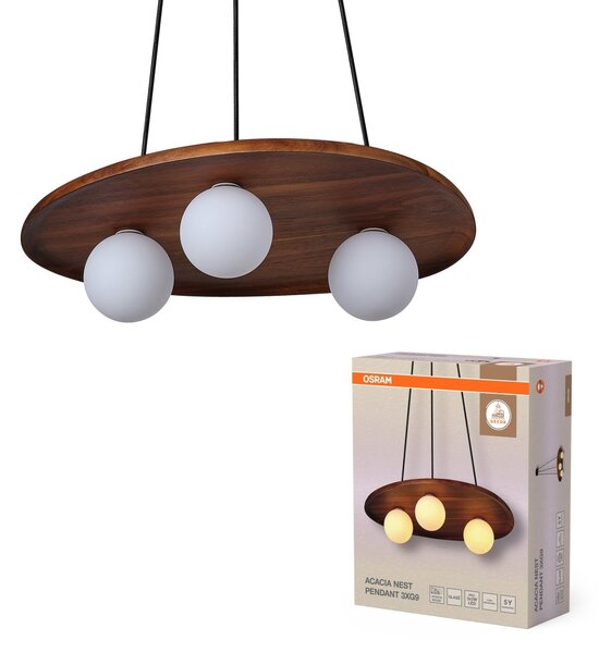 Závěsné svítidlo Acacia Nest, 1x G9, Hnědé